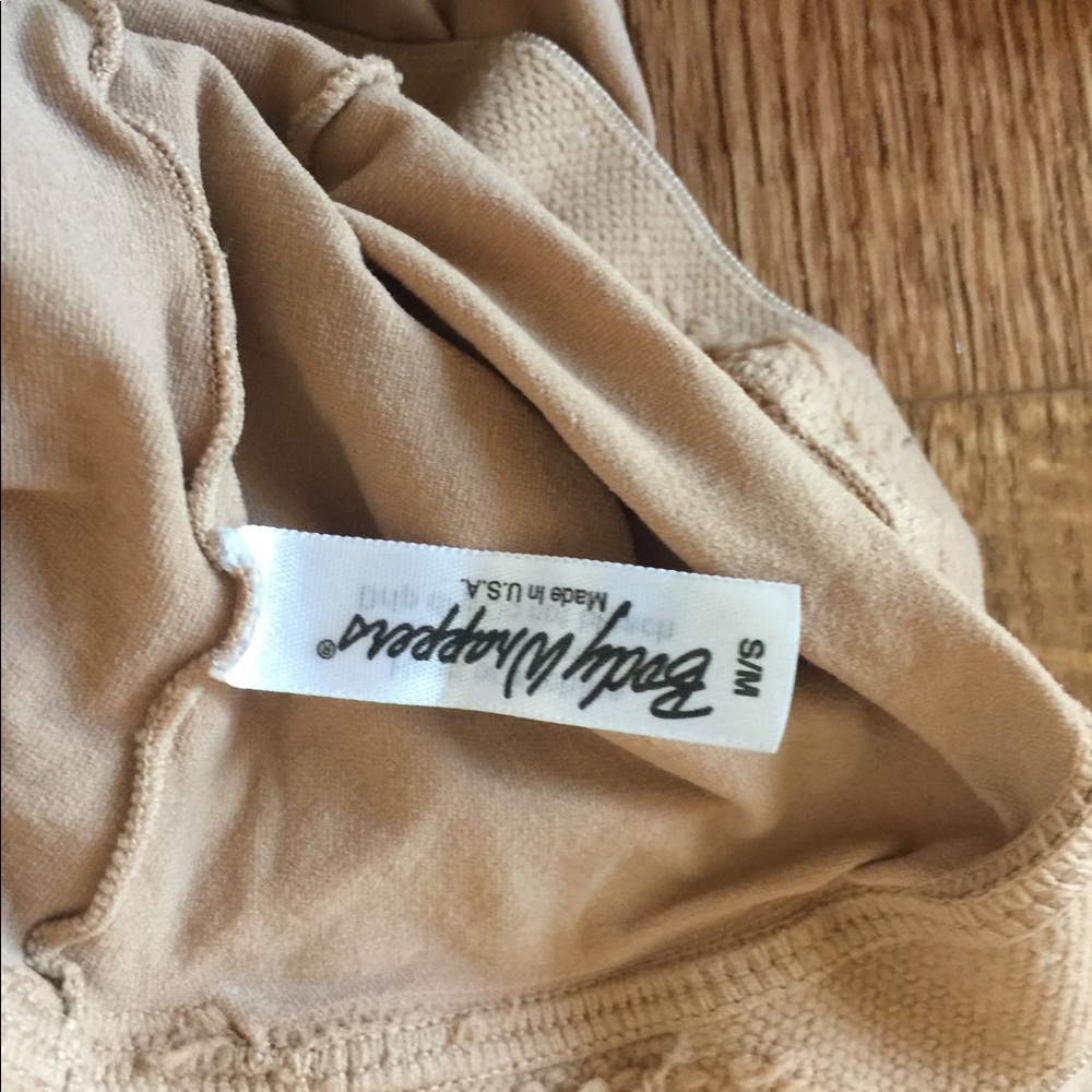 Body wrappers s/m tan stirrup tights